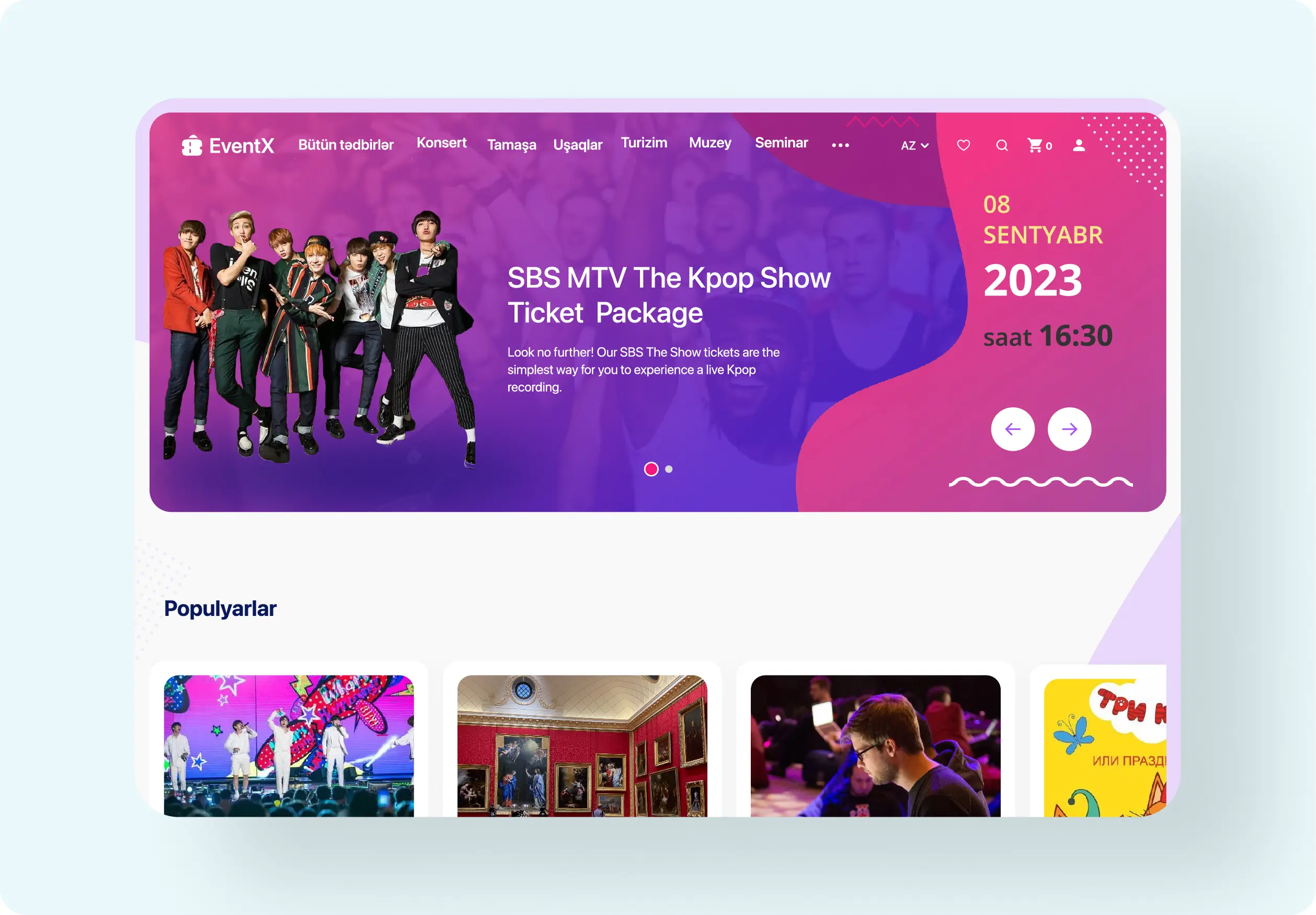 EVENT X — Veb sayt