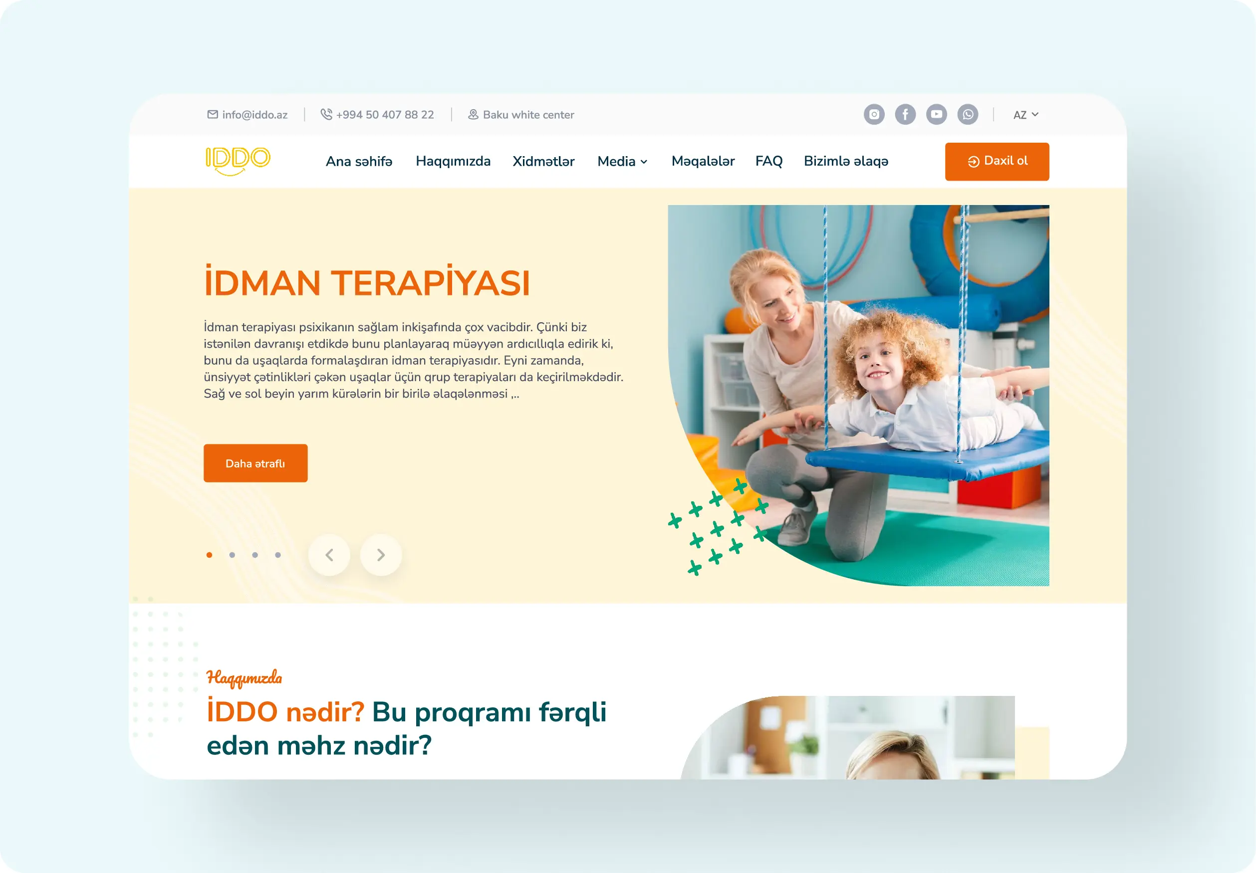 iDDO inkişaf mərkəzi — Veb sayt